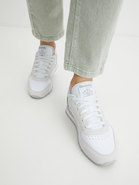 Женские кроссовки REEBOK CLASSIC LEATHER, Артикул CLASSIC LEATHER, светло-серый | 4123667. Ракурс 7