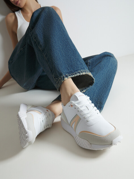 Женские кроссовки LACOSTE L-SPIN DELUXE 224 3 SFA, Артикул 748SFA0094, белый | 4132124. Ракурс 2