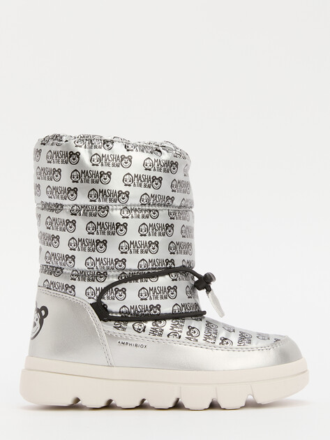 Детские дутики GEOX J WILLABOOM GIRL B A, Артикул J46HWH, серебряный | 4137275. Ракурс 2 Детские дутики GEOX J WILLABOOM GIRL B A, Артикул J46HWH, серебряный | 4137275. Ракурс 2