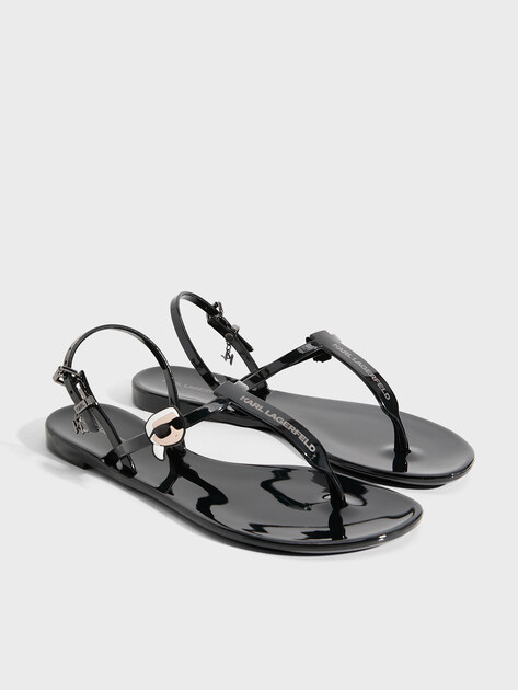 Женские сандалии KARL LAGERFELD, Артикул KL80002N(K), черный | 4142246. Ракурс 3