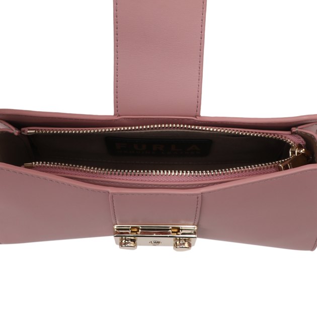 Женская сумка  FURLA, Артикул METROPOLIS S SHOULDER BAG REMIX 25, светло-розовый | 4143231. Ракурс 5