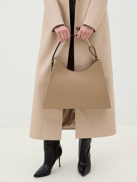 Женская сумка на плечо FURLA, Артикул FURLA NUVOLA L HOBO, серо-бежевый | 4143249. Ракурс 2 Женская сумка на плечо FURLA, Артикул FURLA NUVOLA L HOBO, серо-бежевый | 4143249. Ракурс 2