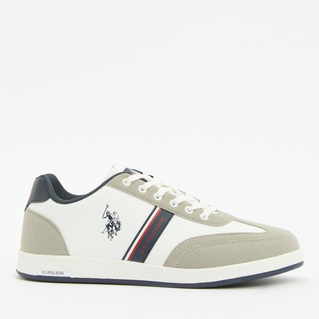 Мужские кеды U.S.POLO ASSN. KARES GLB 4PR, Артикул 101740710, белый | 4150251. Ракурс 3