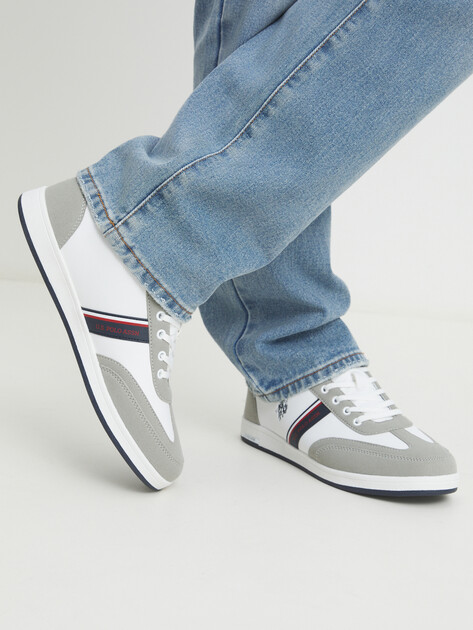 Мужские кеды U.S.POLO ASSN. KARES GLB 4PR, Артикул 101740710, белый | 4150251. Ракурс 7