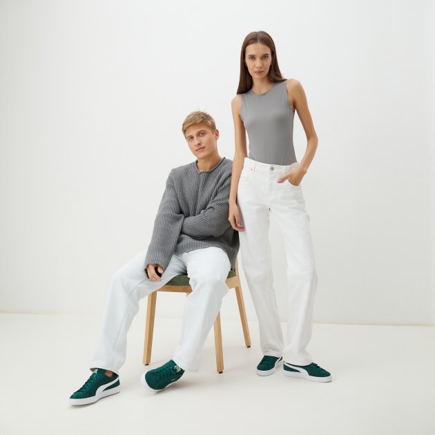 Кеды PUMA Suede Classic, Артикул 399781, темно-зеленый | 4153137. Ракурс 6