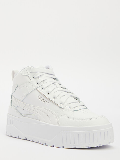 Женские высокие кеды PUMA Karmen II Idol Mid, Артикул 397463, белый | 4153149. Ракурс 3