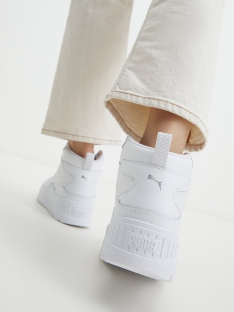 Женские высокие кеды PUMA Karmen II Idol Mid, Артикул 397463, белый | 4153149. Ракурс 7