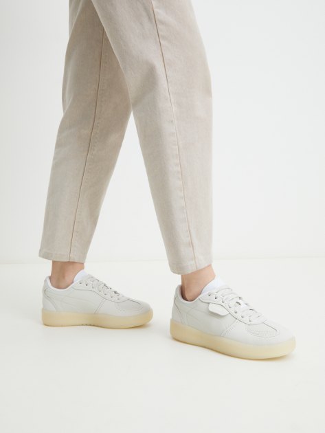 Женские кеды PUMA Palermo Moda Elevated Wns, Артикул 398527, бежево-серый | 4153298. Ракурс 2