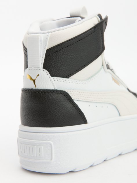 Детские высокие кеды PUMA Karmen Rebelle Mid JR, Артикул 388729, белый | 4158803. Ракурс 6