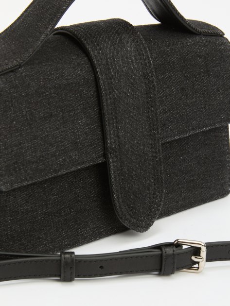 Женская сумка с ручками из денима TENDANCE, Артикул MRH24-003, черный | 4161081. Ракурс 4