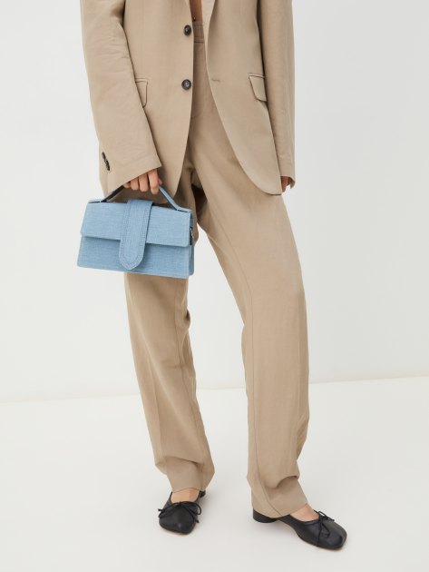 Женская сумка с ручками из денима TENDANCE, Артикул MRH24-003, голубой | 4161083. Ракурс 2