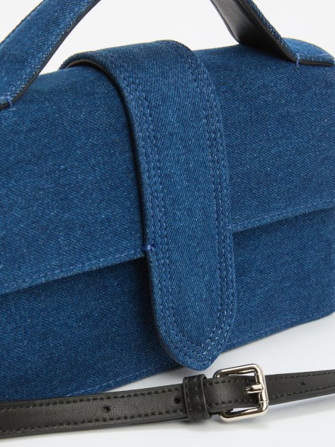 Женская сумка с ручками из денима TENDANCE, Артикул MRH24-003, синий | 4161084. Ракурс 4 Женская сумка с ручками из денима TENDANCE, Артикул MRH24-003, синий | 4161084. Ракурс 4