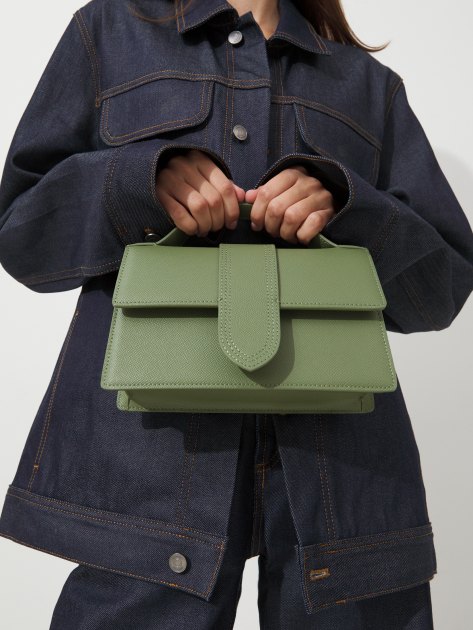 Женская сумка  TENDANCE, Артикул MRH23-155, зеленый | 4161096. Ракурс 2