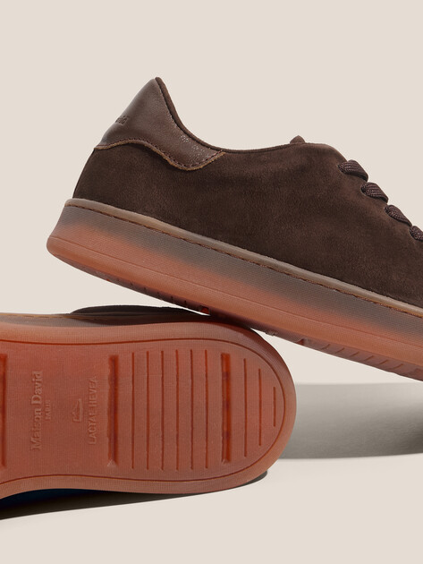 Женские кеды MAISON DAVID, Артикул TM3075F-13, темно-коричневый | 4174993. Ракурс 3