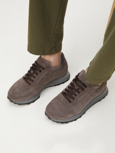 Мужские кроссовки DINO BIGIONI, Артикул DBS4000-1, серо-коричневый | 4179933. Ракурс 2