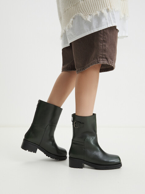 Женские полусапоги TENDANCE, Артикул GLC5951C-01, темно-зеленый | 4182657. Ракурс 2