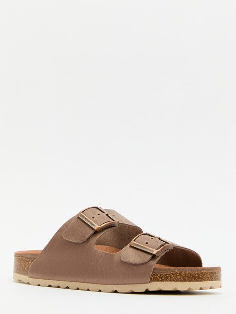 Женские шлепанцы BIO GREEN, Артикул PT10-8-RDV-G, коричневый | 4187379. Ракурс 3