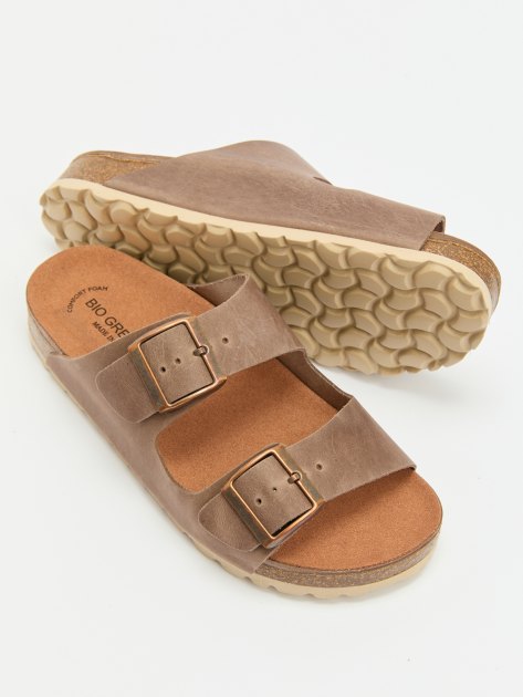 Женские шлепанцы BIO GREEN, Артикул PT10-8-RDV-G, коричневый | 4187379. Ракурс 6