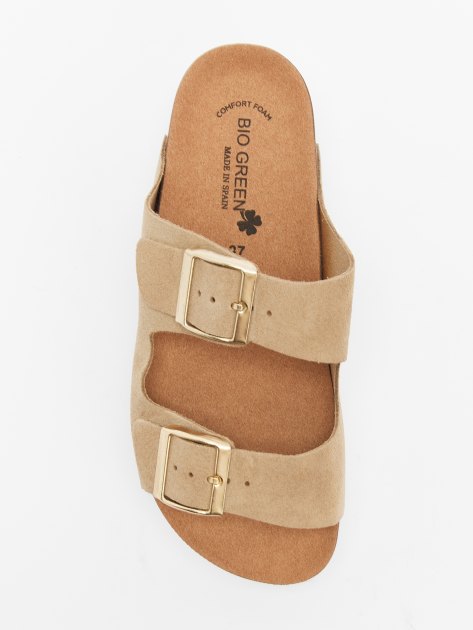 Женские шлепанцы BIO GREEN, Артикул PT20-3L-RDV-G, серо-коричневый | 4187384. Ракурс 5