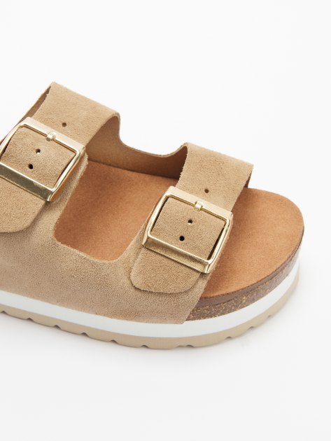 Женские шлепанцы BIO GREEN, Артикул PT20-3L-RDV-G, серо-коричневый | 4187384. Ракурс 6