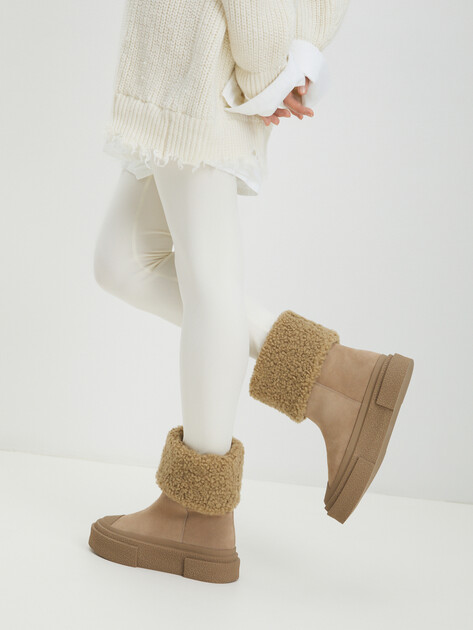 Женские полусапоги TENDANCE, Артикул HC23059Y-2, бежевый | 4188607. Ракурс 2