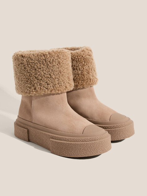 Женские полусапоги TENDANCE, Артикул HC23059Y-2, бежевый | 4188607. Ракурс 3