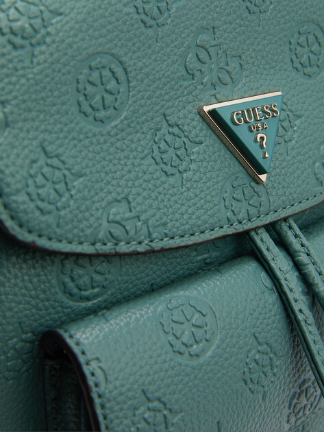 Женский рюкзак GUESS CRESIDIA SMALL FLAP BACKPACK, Артикул HWPG9349310, лазурный | 4190161. Ракурс 3