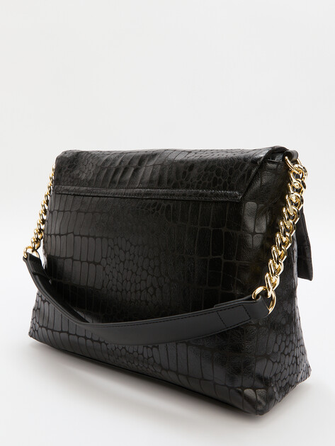 Женская сумка  LOVE MOSCHINO SUPER SOFT CROCO, Артикул JC4284PP, черный | 4192154. Ракурс 3