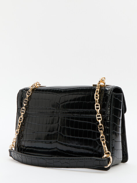Женская сумка на плечо LOVE MOSCHINO CHAIN DETAIL CROCO, Артикул JC4384PP FW24, черный | 4192173. Ракурс 4 Женская сумка на плечо LOVE MOSCHINO CHAIN DETAIL CROCO, Артикул JC4384PP FW24, черный | 4192173. Ракурс 4