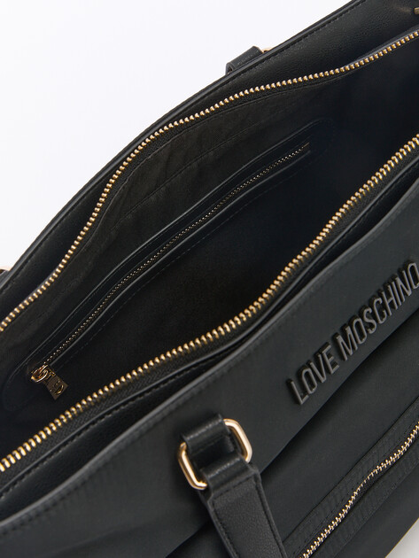 Женский тоут LOVE MOSCHINO EASY GO, Артикул JC4378PP, черный | 4192193. Ракурс 5 Женский тоут LOVE MOSCHINO EASY GO, Артикул JC4378PP, черный | 4192193. Ракурс 5