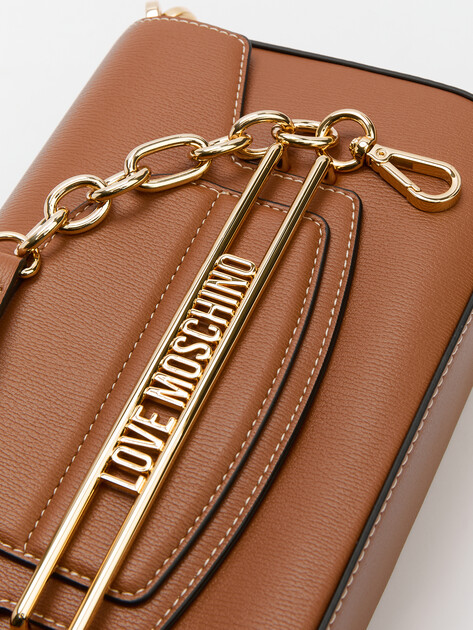 Женская сумка  LOVE MOSCHINO INFINITY LOVE, Артикул JC4345PP FW24, светло-коричневый | 4192254. Ракурс 3