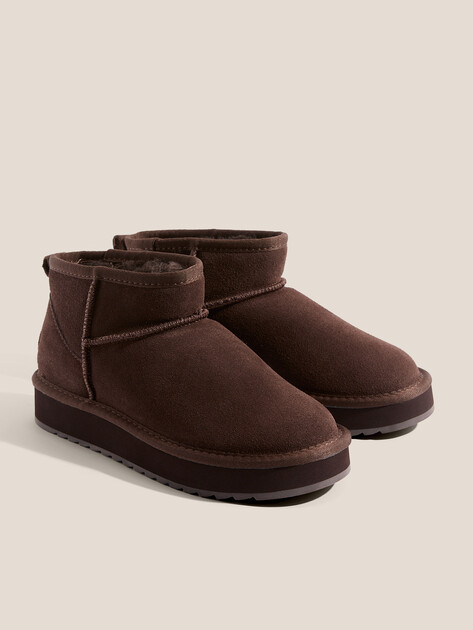 Женские угги TENDANCE, Артикул WD500-2-SB/RV, темно-коричневый | 4196913. Ракурс 2