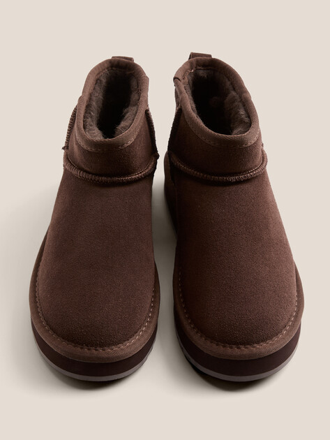 Женские угги TENDANCE, Артикул WD500-2-SB/RV, темно-коричневый | 4196913. Ракурс 4