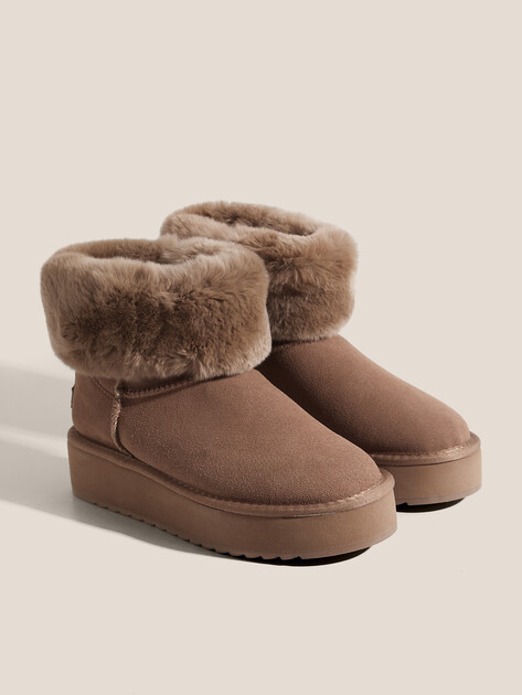 Женские угги TENDANCE, Артикул WD500-50-SA, серо-коричневый | 4196944. Ракурс 3