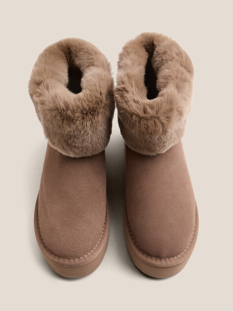 Женские угги TENDANCE, Артикул WD500-50-SA, серо-коричневый | 4196944. Ракурс 5