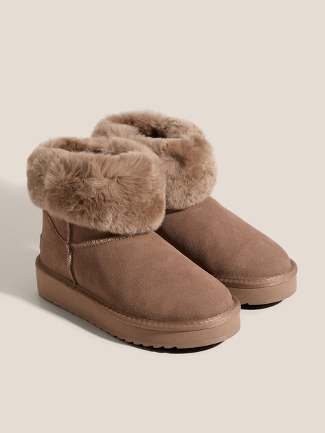 Женские Угги Tendance WD500-50-SB серо-коричневый