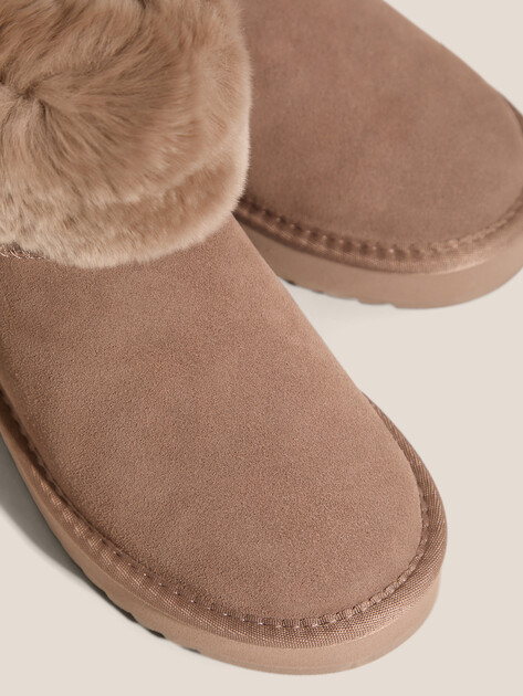 Женские Угги Tendance WD500-50-SB серо-коричневый