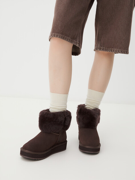 Женские угги TENDANCE, Артикул WD500-50-SB, темно-коричневый | 4196955. Ракурс 2
