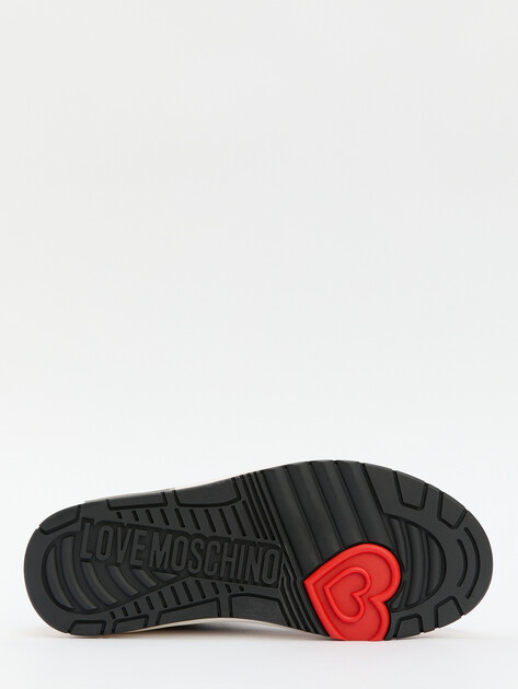 Женские кеды LOVE MOSCHINO MULTILAYER, Артикул JA15356G FW24, черный | 4198787. Ракурс 4
