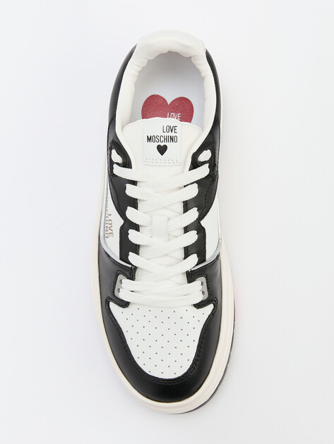 Женские кеды LOVE MOSCHINO MULTILAYER, Артикул JA15356G FW24, черный | 4198787. Ракурс 5