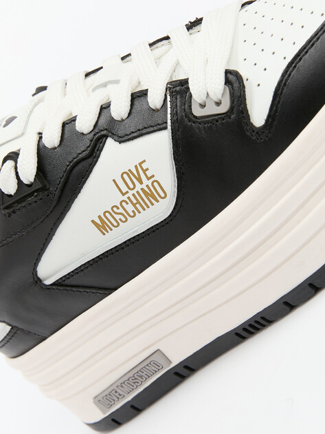 Женские кеды LOVE MOSCHINO MULTILAYER, Артикул JA15356G FW24, черный | 4198787. Ракурс 6