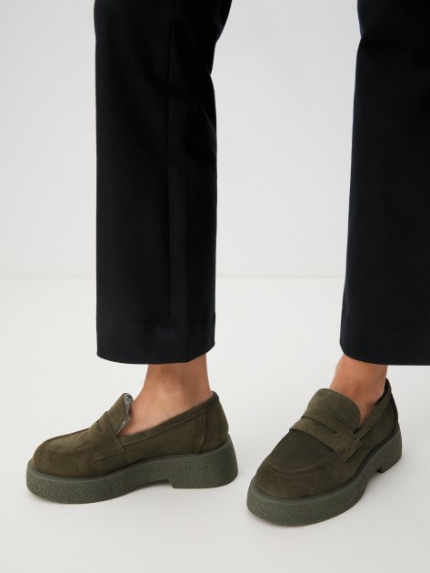 Женские лоферы LORIBLU, Артикул ASLA03, темно-зеленый | 4200423. Ракурс 2