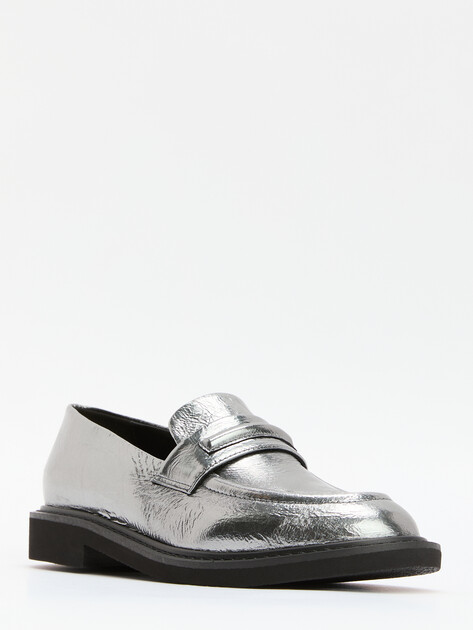 Женские лоферы HALMANERA NOE, Артикул NOE11, темно-серебряный | 4204011. Ракурс 3