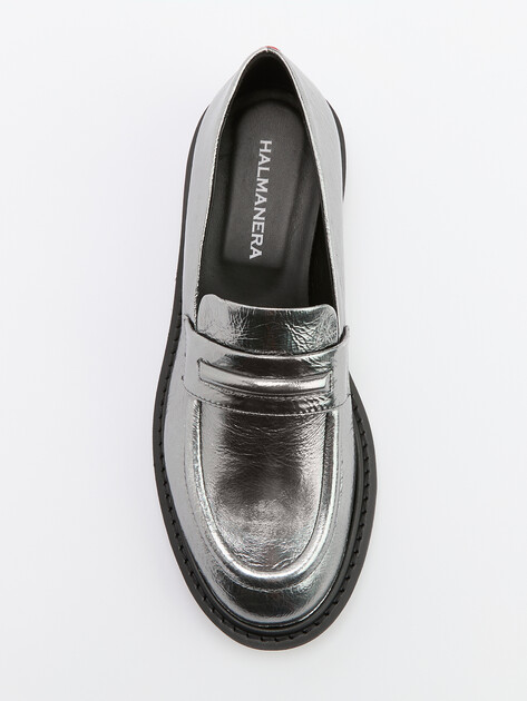 Женские лоферы HALMANERA NOE, Артикул NOE11, темно-серебряный | 4204011. Ракурс 5