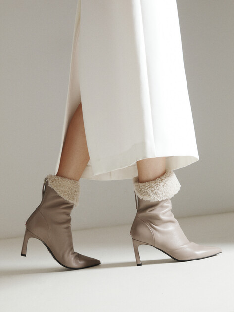 Ботильоны HALMANERA VITA, Артикул VITA27F, серо-бежевый | 4204023. Ракурс 2 Ботильоны HALMANERA VITA, Артикул VITA27F, серо-бежевый | 4204023. Ракурс 2
