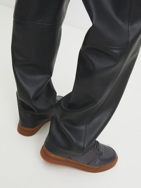 Мужские кеды MAISON DAVID, Артикул TM22820F-10, серо-коричневый | 4206639. Ракурс 2