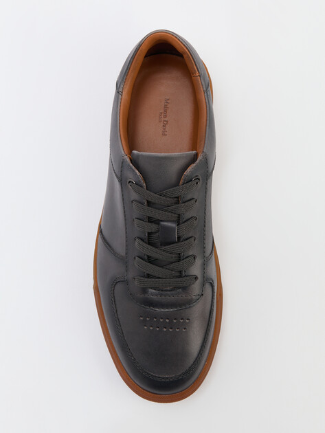 Мужские кеды MAISON DAVID, Артикул TM22820F-10, серо-коричневый | 4206639. Ракурс 5