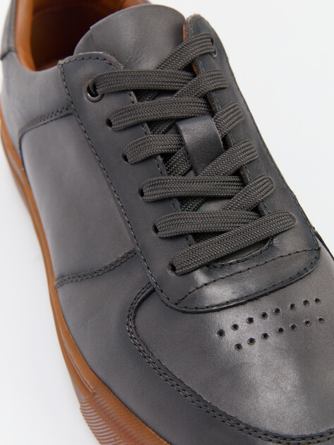 Мужские кеды MAISON DAVID, Артикул TM22820F-10, серо-коричневый | 4206639. Ракурс 6