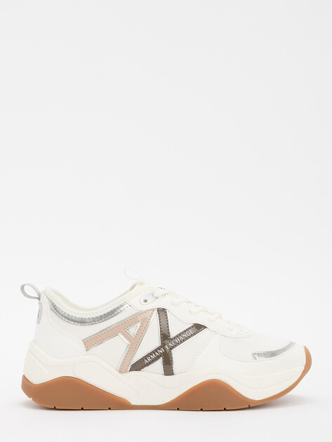 Женские кроссовки ARMANI EXCHANGE CHER, Артикул XDX039, молочно-белый | 4212314. Ракурс 3 Женские кроссовки ARMANI EXCHANGE CHER, Артикул XDX039, молочно-белый | 4212314. Ракурс 3