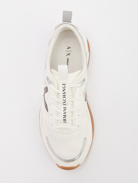 Женские кроссовки ARMANI EXCHANGE CHER, Артикул XDX039, молочно-белый | 4212314. Ракурс 5 Женские кроссовки ARMANI EXCHANGE CHER, Артикул XDX039, молочно-белый | 4212314. Ракурс 5